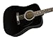 Squier SA-150 Dreadnought Acoustic Guitar, Black