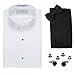 Tuxedo Shirt, Cummerbund, Bow Tie, Cufflink & Studs Set - Wing Collar, XL (17-17.5