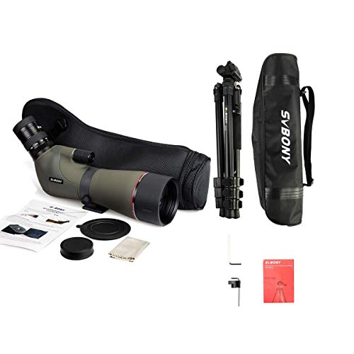 SVBONY SV46 Spotting Scope with Tripod HD Dual Focus Spotter Scope IPX7