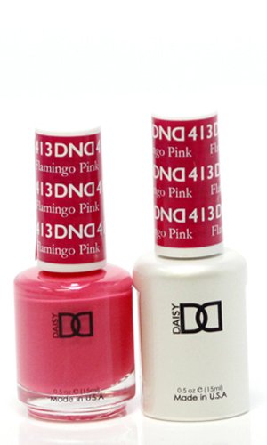 DND *Duo Gel* (Gel & Matching Polish) Spring Set 413 Flamingo Pink