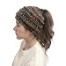 Winter Warm Wool Crochet Knit Hat Headgear,Crytech Women’s Ponytail Messy Bun BeanieTail Knitting Headband Fleece Lined Head Wrap Cap Soft Stretch Cable Knitted Ribbed Skull Hat for Girls (Coffee)thumb 1