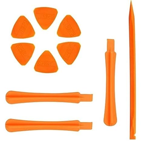 PagKis Anti-static Fiber Plastic Opening Pry Tools for Mobile and Gadgets Disassembly (Orange)