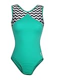 k-Bee Leotards Girl's Chevron/Mint Apex Gymnastics Leotard