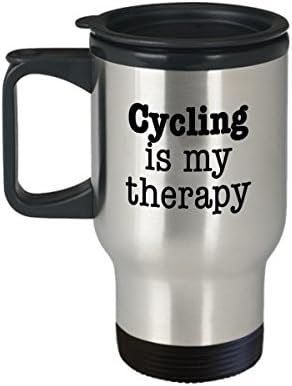 Cyclist Mug, Funny Cyclist Gifts for Women and Men Travel Coffee Mug