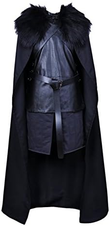 Game Cosplay Costume for Men Adult Halloween Party Knight Cape Outfit (XL)
