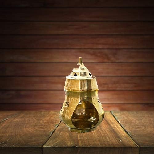 Aadit Crreation Brass Incense Holder/Diffuser for Home/Puja Room (Brass Insence Burner)