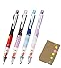 Kuru Toga Auto Lead Rotation Mechanical Pencil 0.5 mm, Disney(Mickey/Minnie/Donald/Daisy), 4-pack, Sticky Notes Value Set