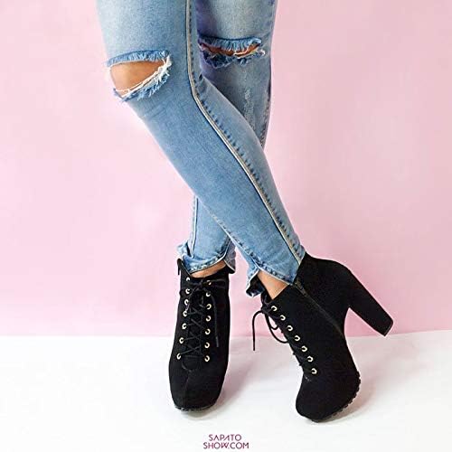 Ankle Boot Lita Tratorada Numeração Grande Sapato Show 1120056e | Amazon.com.br