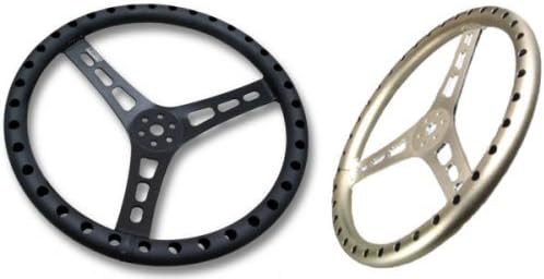 Joes Racing Products JOE'S 17" FLAT STEERING WHEEL, ALUMINUM