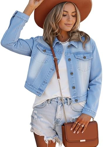 POHADON Women's Vintage Jean Vest 2026 Classic Trendy Cropped