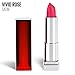 Maybelline New York Color Sensational Pink Lipstick, Satin Lipstick, Vivid Rose, 0.15 Ounce, Pack of 1