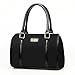 Itscosy® OL Luxury Fashion Tote Top Handle Cross Body Shoulder Satchel Purse Handbag for Women 6 Piece Set Bags (Model 4-Black)
