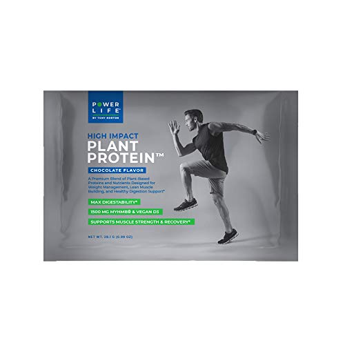 POWERLIFE Tony Horton High Impact Plant Protein, Chocolate Flavor, 7