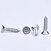 eBoot Stainless Steel Wood Screws Phillips Flat Head Screws Self Tapping Screws, 3 Sizes, 150 Pieces