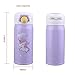 Kids Water Bottle Thermoses Unicorn Water Bottle Cup Metal Stainless Steel Vacuum Insulated Water Flask for School Kids Girls Lunch Box Leak Proof BPA Free No Straw - 12oz (Purple)