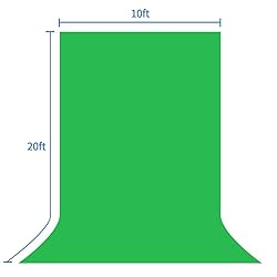 HEMMOTOP Green Screen Backdrop, 10 x 20 ft