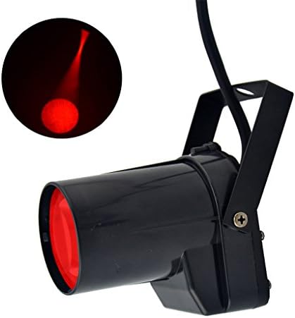 AUCA Mini Portable 5W Single Color LED Pinspot Light Strong Spotlights Beam Show Lamp DJ Party Stage Lighting LE-M01-R