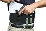 AlphaHolster Concealed Carry Belly Band Cross Draw Gun Holster (Large White)