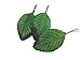 perfect2desire Fake Leaves Green Brown Rose Leaves Mulberry Paper Artificial Leaf Size#3