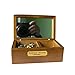 Youtang 18 Note Wind-up Wooden Musical Box with Mirror, Gold Musical Movement, Model M33 (Wood,Melody:Lilium from Elfen Lied)