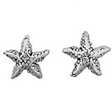 Corinna-Maria 925 Sterling Silver Starfish Earrings Studs Tiny Mini Stainless Steel Posts and Backs