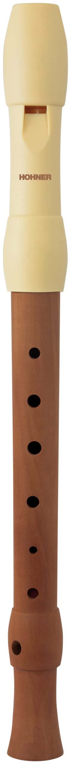 HOHNER Alegra Line Recorder, Ivory, German, Two-Piece