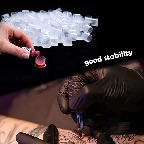 Tattoo Ink Caps Small Yuelong 1000Pcs Plastic Pigment Caps Disposable
