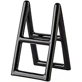 Handmade Ceramic Holder Stand for Toothbrushes, Makeup Brushes, and Pens - Minimalist Design for Bathroom Vanity and Countertops Decor (Black)