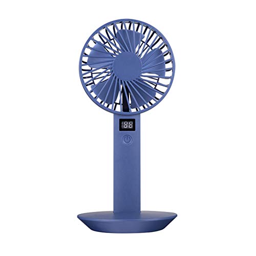 SOOTOP Mini USB Fan, Handheld Desk Air Fan with Display Screen Rechargeable Battery Operated Cooler Conditioner Electric Mobile for Home, Office, Travel, Camping, Outdoor, Indoor