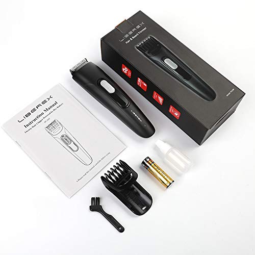 Beard Trimmer Hair Clipper - Liberex Professional Cordless Electric Men Facial Mustache Stubble Edger Grooming Kit Trimming Haircuts Shaver with 9 Adjustable Trim Settings, Battery Operated