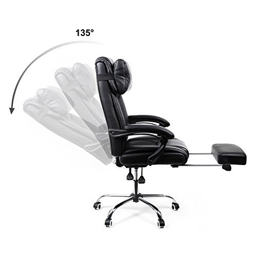 SONGMICS-Poltrona-Girevole-con-Poggiagambe-Sedia-Direzionale-Ergonomica-da-Ufficio-Studio-Regolabile-con-Rotelle-OBG71B