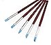 AIBER 5 Clay Fingerprint Color Shaping Modeling Wipe Out Tools Rubber Tip Paint Brushes for Sculpture Pottery