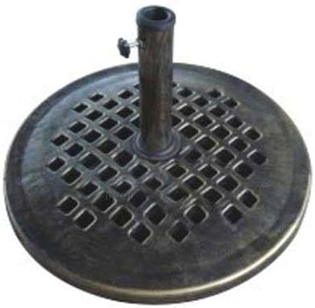 Amazon Com Dc America Ubp24241 Br 24 Inch Cast Stone Umbrella Base Made From Rust Free Composite Materials Bronze Powder Coated Finish Patio Umbrella Bases Garden Outdoor