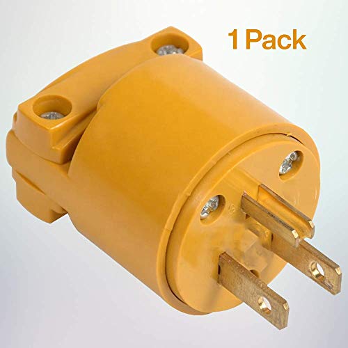 Katzco 3 Prong Male Electrical End Plugs Heavy Duty And Durable