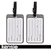 Kensie 2 Pack Luggage Buckle Closure Tag - Plastic PVC
