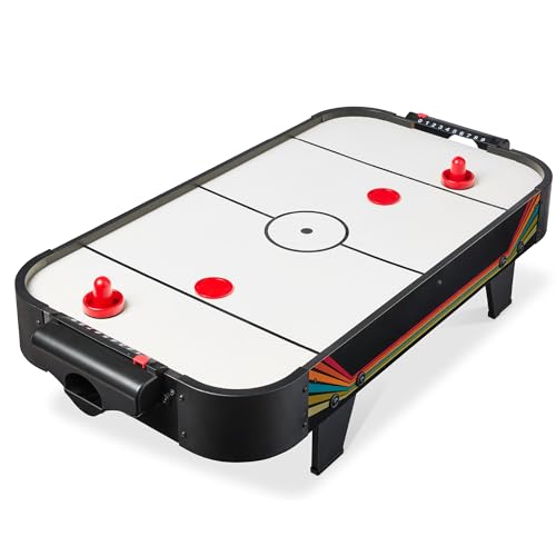 Best Choice Products Portable Tabletop Air Hockey Table for Game Room w/