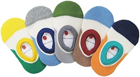 Short Baby Socks, Non-Skid, 5-Pack set for 1-3 Year Baby