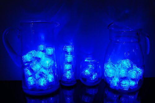 Litecubes Brand 3 Mode Blue Light up LED Ice Cubes (48)