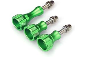 SLFC 3 Pcs Aluminum Alloy Thumbscrews for GoPro Hero 2018, GoPro Fusion, GoPro Hero 8/7/6/5/4/3/2/1 and DJI Osmo Action, 8 Co