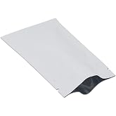 FERENLI 100 Pcs 2.8x3.9 inch Zipper Lock Mylar Bags for Food Storage | White, Aluminum Foil, Flat, Heat Sealable, Resealable Zipper Lock, for Coffee Candy Food Packaging, Small Business Supplies