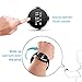 Plustore Waterproof Bluetooth Bracelet Pedometer Calorie Bicycle Sleep Monitoring Smartwatch - Black