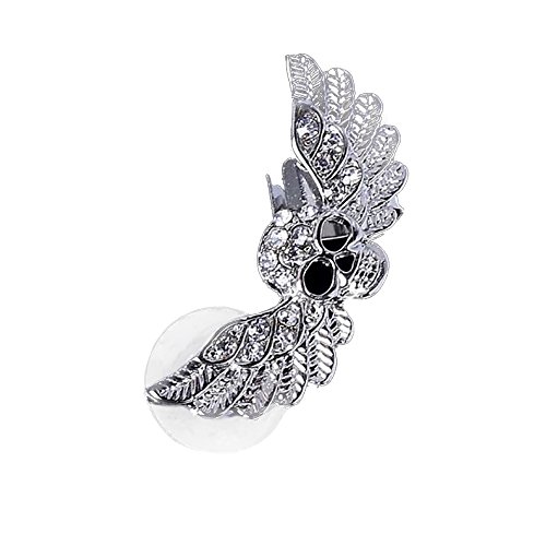 Silver tone helix cartilage lady cuff earring scull sca…