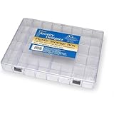 Darice 2025-179 35 Cavity Plastic Storage Box, Clear