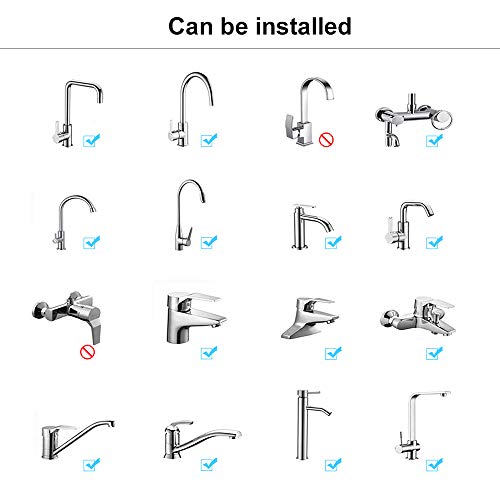 Kitchen Faucet Head, 360°Swivel Water Saving Tap 2-Function Pull Out Spray Head moveable kitchen Nozzle Filter Water tap head Kitchen Accessories