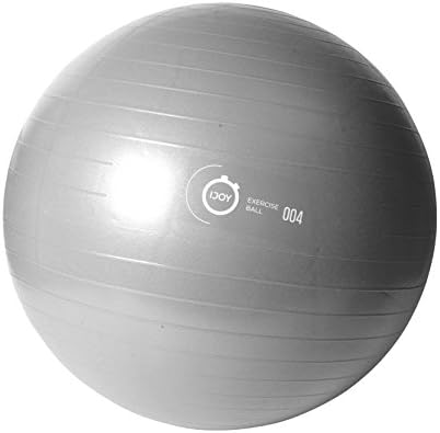 iJoy Yoga Ball: Premium Anti-Burst Workout Balance, Stability & Strength Ball for Total Body Fitness