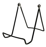 GIBSON HOLDERS 6AB Adjustable Wire Display Easel, 3.75" W x 4.75" H with 2.25" Display Ledge, Black, Pack of 4