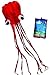 Hengda Kite-Beautiful Large Easy Flyer Kite for Kids - Red Mollusc octopus-It's BIG! 31 Inches Wide with Long Tail 157 Inches Long-Perfect for Beach or Park by Hengda kite