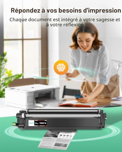 TN-243BK 205ABK TN243BK TN247BK Toner Compatible with Brother TN-243 205A TN 243 247 MFC-L3750CDW MFC-L3770CDW DCP-L3550CDW HL-L3230CDW HL-L3210CW MFC-L3710CW (2 Black) S