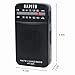 Pocket AM FM Radio Portable Digital Tuning with Best Reception - Hapito Personal Small Transistor Radio with Sterio Earphone, Rechargeable Battery and Lock Screen for Walk/Gym (White)
