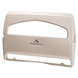 Georgia Pacific 57710 Safe-T-Gard 1/2 Fold Toilet Seat Cover Dispenser, White by Safe-T-Gard